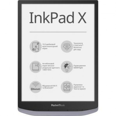 Електронна книга PocketBook X, Metallic grey-14-зображення