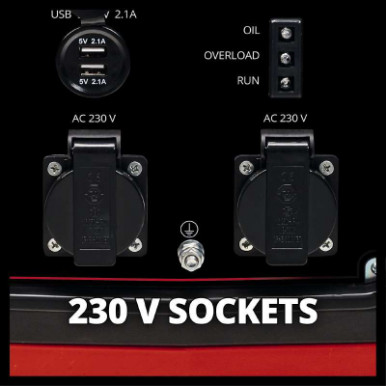 Генератор бензиновый инверторный Einhell TC-IG 2000, 230В (1 фаза), 1.8/2кВт, ручной старт, 21.6кг-19-изображение