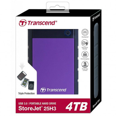 HDD накопичувач Transcend StoreJet 25H3 4TB (TS4TSJ25H3P) USB 3.0 Purple-7-зображення