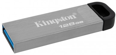 Flash Drives Kingston DataTraveler Kyson 128GB USB 3.2 (DTKN/128GB) Silver/Black-6-зображення