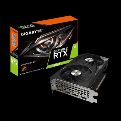 Відеокарта GIGABYTE GeForce RTX 3060 12GB GDDR6 WINDFORCE-1-зображення