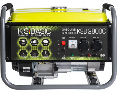 Генератор бензиновий Konner&Sohnen Basic KSB 2800C, 230В, 2.8кВт, ручний запуск, 36.6кг-1-зображення