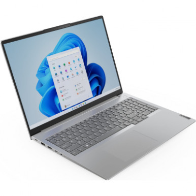 Ноутбук Lenovo ThinkBook 16-G6 16" WUXGA IPS AG, AMD R5-7430U, 16GB, F512GB, UMA, DOS, сірий-18-зображення