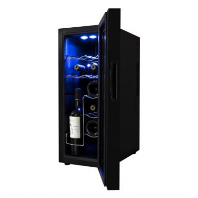 Винотека Philco PW12F 65см/12 бутылок/температур 10-18 С/Led-подсветка/сенсор/дисплей/черный-5-изображение