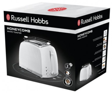 Тостер Russell Hobbs 26060-56 Honeycomb White-11-зображення