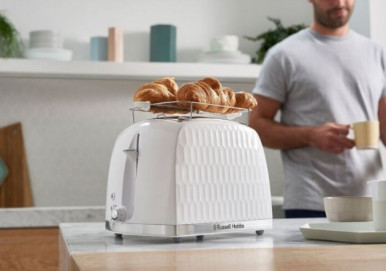 Тостер Russell Hobbs 26060-56 Honeycomb White-16-зображення