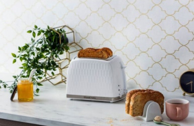 Тостер Russell Hobbs 26060-56 Honeycomb White-17-зображення