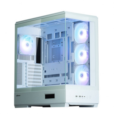 Корпус Zalman P50 DS без БЖ, 2xUSB3.0, 1xUSBType-C, 4x120мм ARGB, VGA 435мм, LCS ready, TG Side Panel, ATX, білий-17-зображення