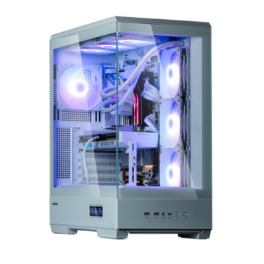 Корпус Zalman P50 DS без БЖ, 2xUSB3.0, 1xUSBType-C, 4x120мм ARGB, VGA 435мм, LCS ready, TG Side Panel, ATX, білий-19-зображення
