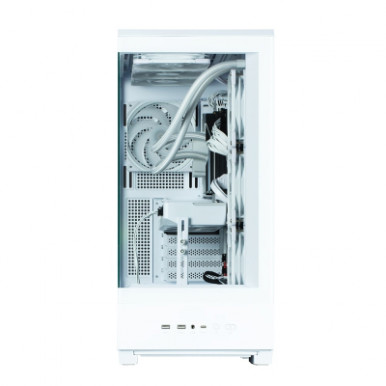 Корпус Zalman P50 DS без БЖ, 2xUSB3.0, 1xUSBType-C, 4x120мм ARGB, VGA 435мм, LCS ready, TG Side Panel, ATX, білий-29-зображення