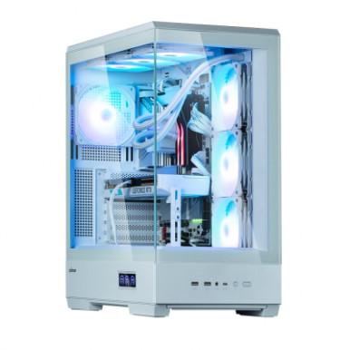 Корпус Zalman P50 DS без БЖ, 2xUSB3.0, 1xUSBType-C, 4x120мм ARGB, VGA 435мм, LCS ready, TG Side Panel, ATX, білий-31-зображення