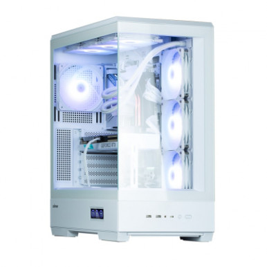 Корпус Zalman P50 DS без БЖ, 2xUSB3.0, 1xUSBType-C, 4x120мм ARGB, VGA 435мм, LCS ready, TG Side Panel, ATX, білий-33-зображення