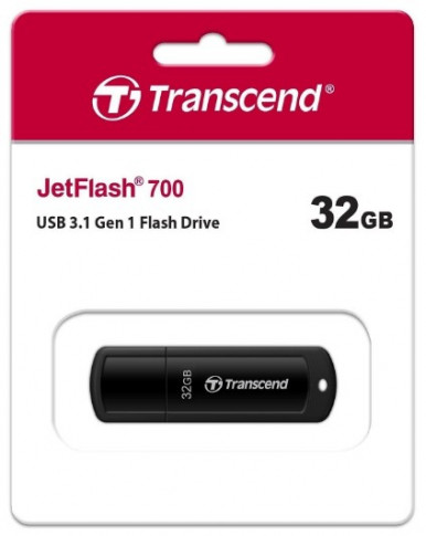 Flash Drive Transcend JetFlash 700 32 GB USB 3.1 Black (TS32GJF700)-3-изображение