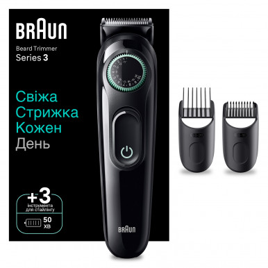 Триммер для бороды и усов Braun BeardTrimmer BT3411-6-изображение