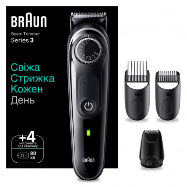 Триммер для бороды и усов Braun BeardTrimmer BT3440-6-изображение