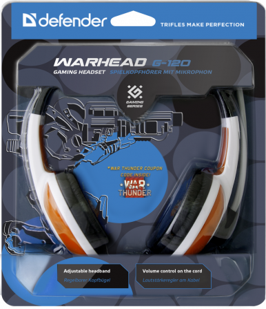 Гарнітура Defender Warhead G-120 Red+White (64098)-13-зображення