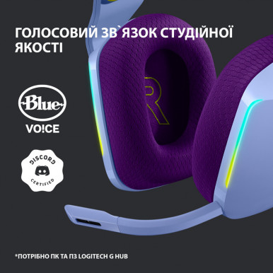 Гарнитура Logitech G733 Lightspeed Wireless RGB, LILAC-17-изображение