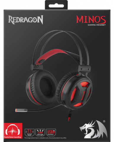 Гарнітура Redragon Minos Red + Black 2 м (78368)-15-зображення