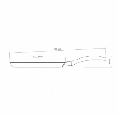 Сковорода Tramontina Turim 22 см, блинная-5-изображение