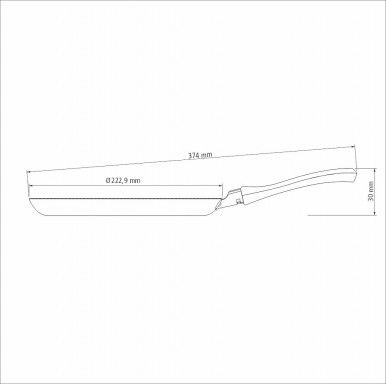 Сковорода Tramontina Vermont 22 см, для млинців-5-зображення