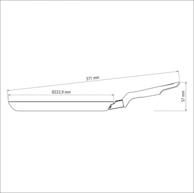 Сковорода Tramontina Loreto 22 см, для млинців-11-зображення