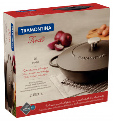 Сковорода WOK Tramontina Trento 32 см-9-изображение