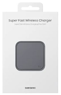 Бездротовий зарядний пристрій Samsung 15W Wireless Charger Pad with TA Dark Gray (EP-P2400TBEGEU)-10-зображення