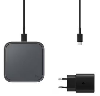 Бездротовий зарядний пристрій Samsung 15W Wireless Charger Pad with TA Dark Gray (EP-P2400TBEGEU)-13-зображення