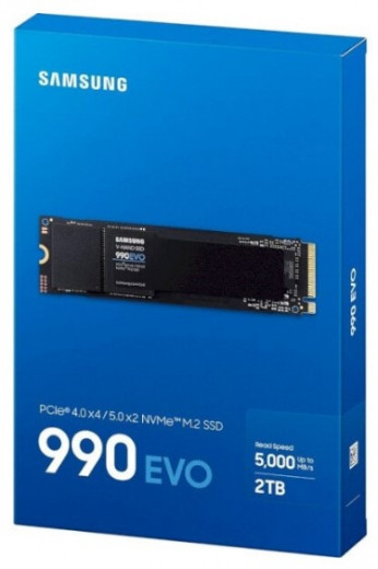 SSD накопичувач Samsung 990 EVO 2TB PCIe 4.0 x4/5.0 x2 NVMe M.2 (MZ-V9E2T0BW)-8-зображення