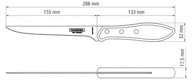 Нож для филе Tramontina Barbecue Polywood, 152 мм-10-изображение