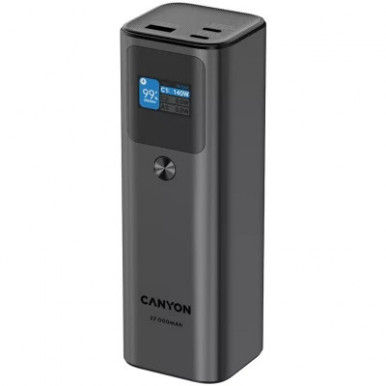 Батарея універсальна Canyon PB-2010 27000mAh PD/3.1/140Wh, in/out2xUSB-C PD/140W, outUSB-A/22.5W (CNE-CPB2010DG)-16-зображення