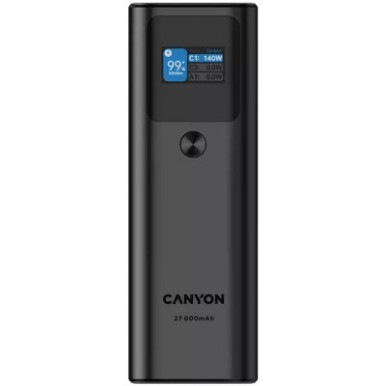 Батарея універсальна Canyon PB-2010 27000mAh PD/3.1/140Wh, in/out2xUSB-C PD/140W, outUSB-A/22.5W (CNE-CPB2010DG)-17-зображення