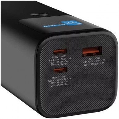 Батарея універсальна Canyon PB-2010 27000mAh PD/3.1/140Wh, in/out2xUSB-C PD/140W, outUSB-A/22.5W (CNE-CPB2010DG)-20-зображення