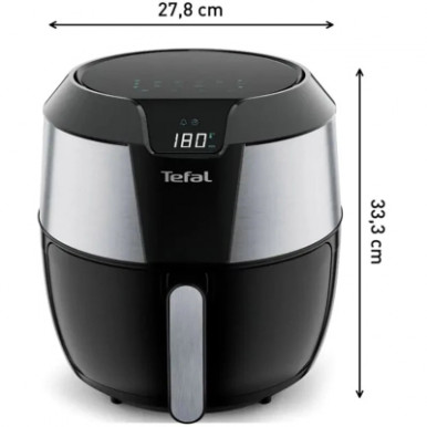 Мультипіч Tefal Easy Fry XXL, 1850Вт, чаша-5.6л, сенсорне керув., 8 програм, пластик, нерж. сталь-чорний-16-зображення