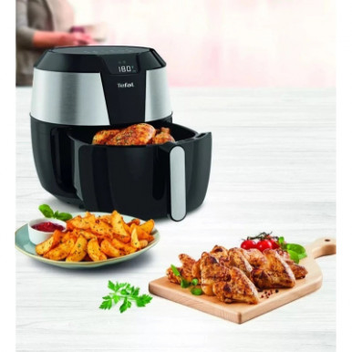 Мультипіч Tefal Easy Fry XXL, 1850Вт, чаша-5.6л, сенсорне керув., 8 програм, пластик, нерж. сталь-чорний-21-зображення