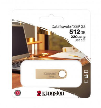 Накопитель Kingston  512GB USB 3.2 Type-A Gen1 DT SE9 G3-1-изображение