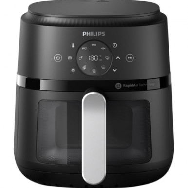 Мультипечь Philips Ovi digital, 1500Вт, чаша-4.2л, сенсорное управл., 13 авто. программ, окошко, пластик, чорный-7-изображение