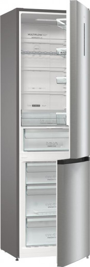 Холодильник з нижн. мороз. камерою Gorenje NRK6202AXL4, 200х60х60см, 2 двері, 235( 96)л, А++, Total NF , Зона св-ті, Зовн. Диспл-1-зображення