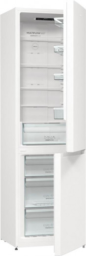Холодильник з нижн. мороз. камерою Gorenje NRK6201EW4, 200х60х60см, 2 двері, 235( 96)л, А+, Total NF , Зона св-ті, Внутр. Диспл,-1-зображення