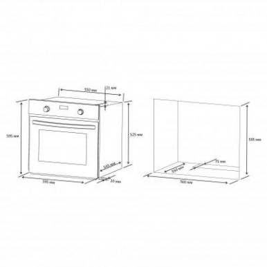 Духова шафа Eleyus STELLA 6006 BL CL-15-зображення