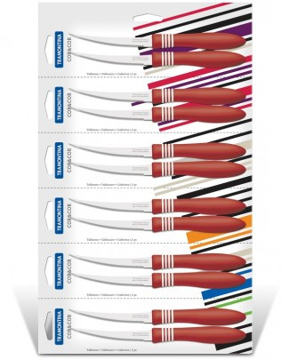 Набір ножів Tramontina COR & COR для томатов 2шт 127 мм Red (23462/275)-5-зображення