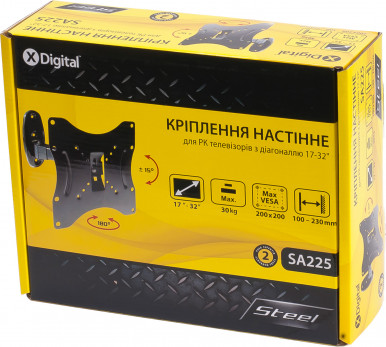 Кронштейн X-Digital STEEL SA225 Black-4-изображение