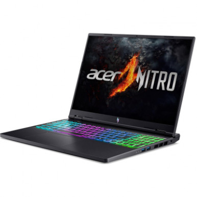 Ноутбук Acer Nitro 16 AN16-73 16" WUXGA IPS, Intel i7-14650HX, 32GB, F1TB, NVD4050-6, Lin, чорний-11-зображення