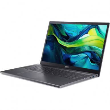 Ноутбук Acer Aspire 17 A17-51M 17.3" FHD IPS, Intel 7-150U, 32GB, F1TB, UMA, Lin, сірий-9-зображення