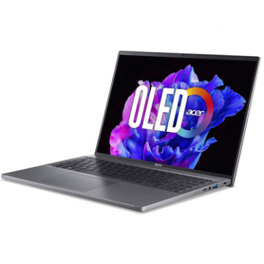 Ноутбук Acer Swift Go 16 SFG16-71 16" 3.2K OLED, Intel i7-1355U, 16GB, F512GB, UMA, Lin, сірий-10-зображення