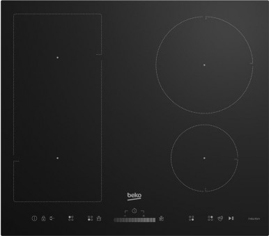 Варочная поверхность Beko индукционная, 60см, расширенная зона, черный-1-изображение