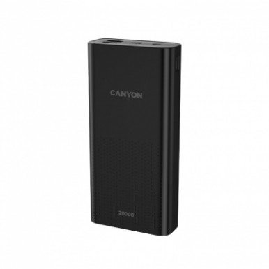 Батарея универсальная Canyon 20000mAh, Input 5V/2A, Output 5V/2.1A(Max), Black (CNE-CPB2001B)-10-изображение