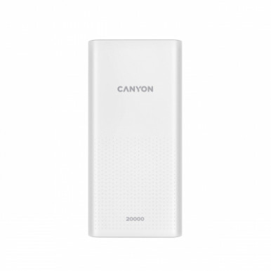 Батарея універсальна Canyon 20000mAh, Input 5V/2A, Output 5V/2.1A(Max), White (CNE-CPB2001W)-12-зображення