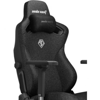 Кресло игровое Anda Seat Kaiser 3 Fabric Size XL Black (AD12YDC-XL-01-B-CF)-18-изображение