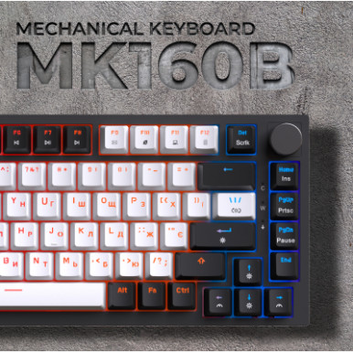 Клавиатура GamePro MK160B Hot-Swap Red Swich RGB USB UA Black (MK160B)-15-изображение